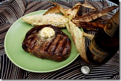 Beef with Chile Lime Tequila Butter