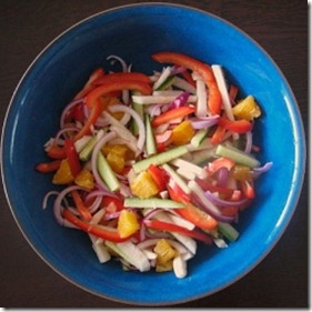 Jicama and Roasted Red Pepper Salad