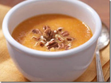 Sweet Potato Soup with Toasted Pecans