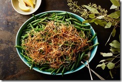 Lemony Green Beans with Frizzled Leeks