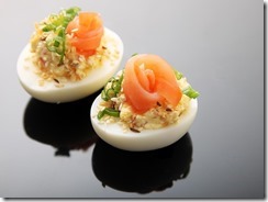 Deviled Eggs with Smoked Salmon and Dill